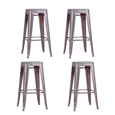 PACK 4 BISTRO STOOLS 66CM