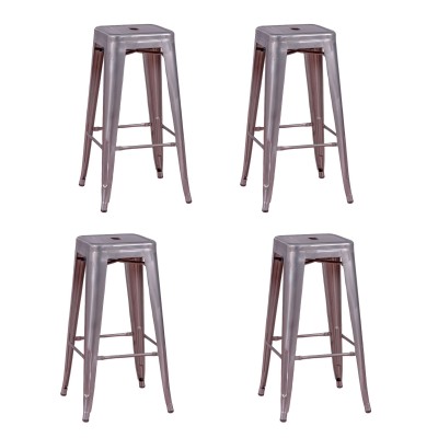 PACK 4 BISTRO STOOLS 76CM