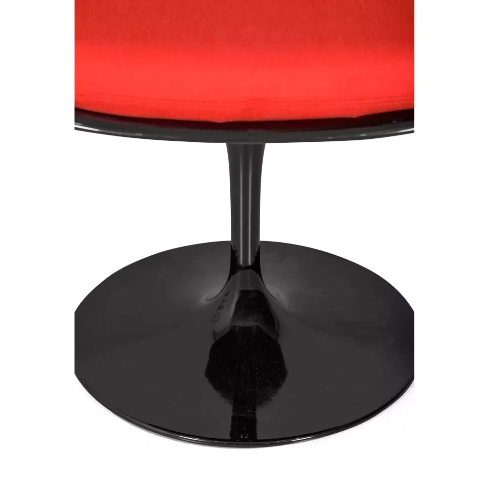Replica sedia Tulip Arms laccato nero - Sedie Disegno - Mobilie Design