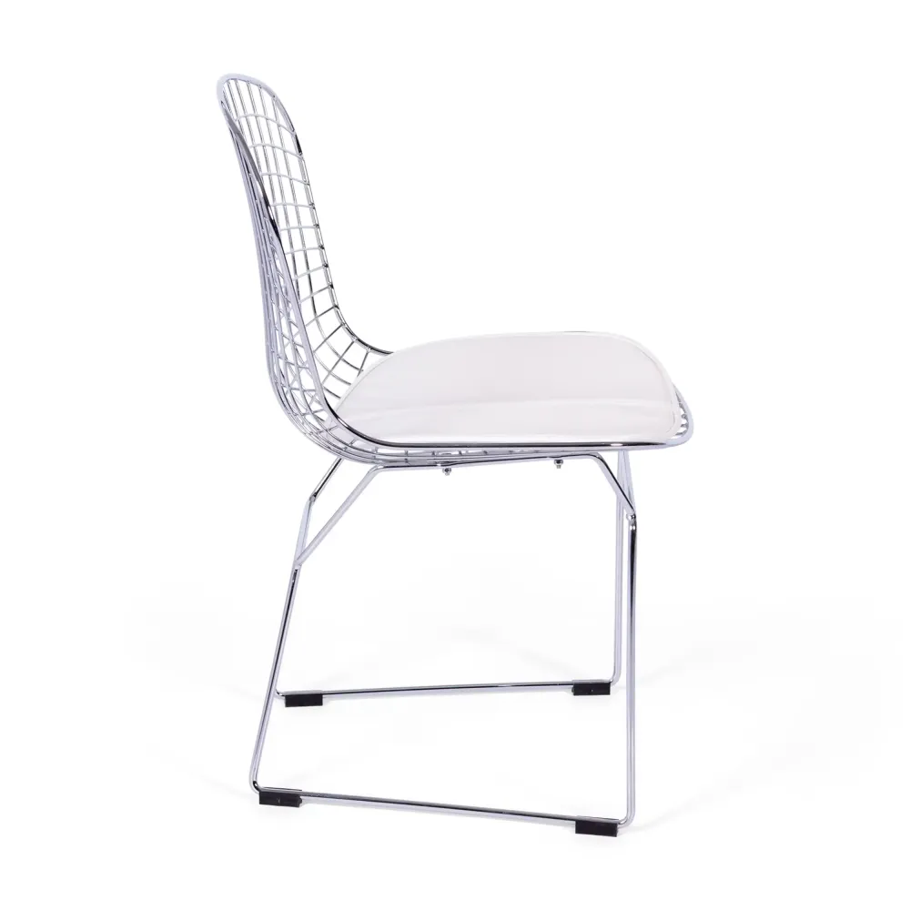 Inspirazione Sedia Bertoia Cromata - Sedia Industriale - Mobiliedesign