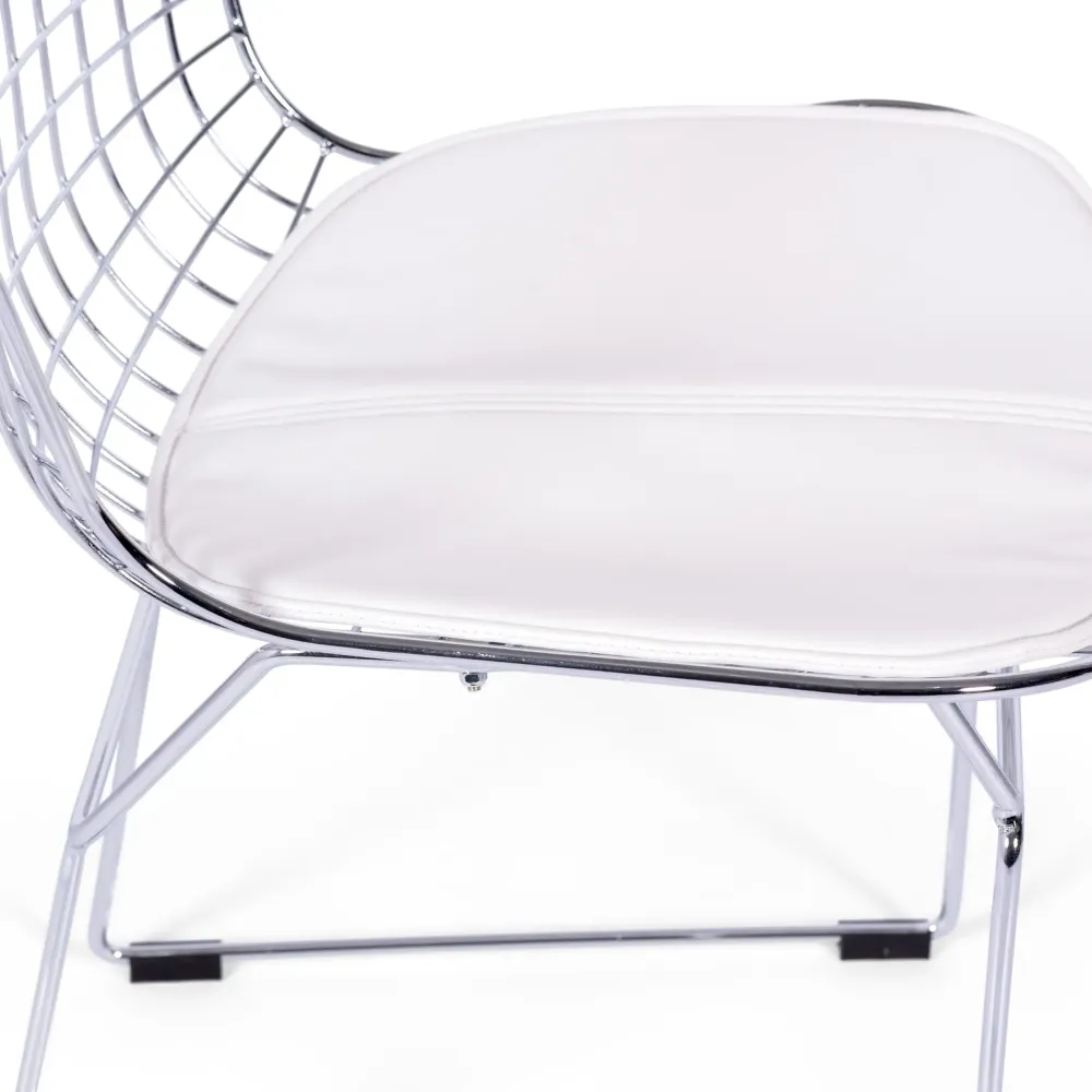 Inspirazione Sedia Bertoia Cromata - Sedia Industriale - Mobiliedesign