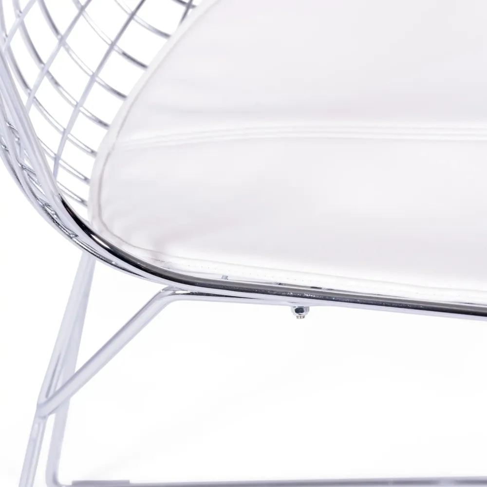 Inspirazione Sedia Bertoia Cromata - Sedia Industriale - Mobiliedesign