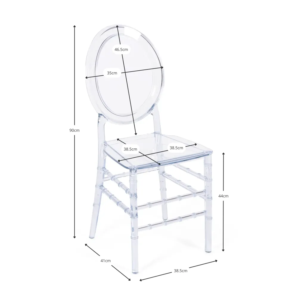 Sedie Trasparenti Isabelle Ghost - Sedie in plastica - Mpbilie Design