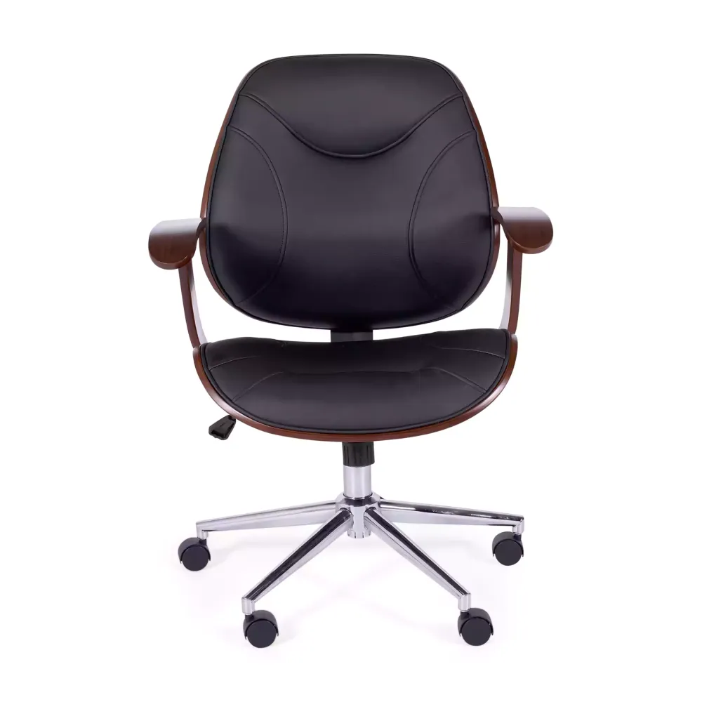 Sedia da ufficio Cambridge in legno-Sedie in similpelle-Mobilie design