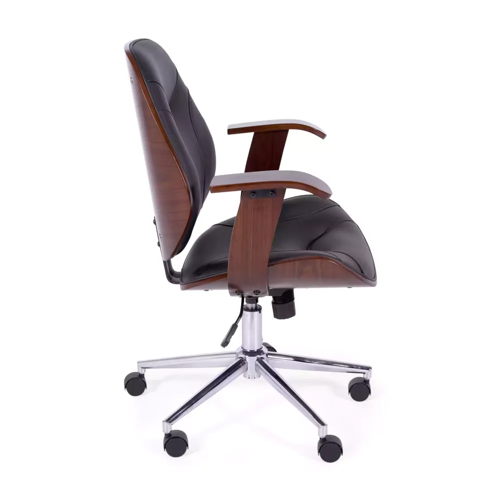 Sedia da ufficio Cambridge in legno-Sedie in similpelle-Mobilie design
