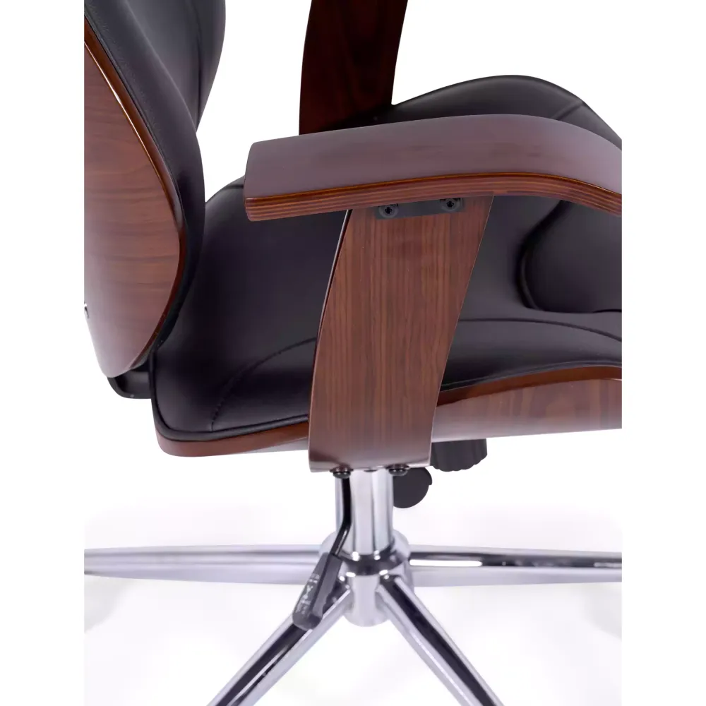 Sedia da ufficio Cambridge in legno-Sedie in similpelle-Mobilie design