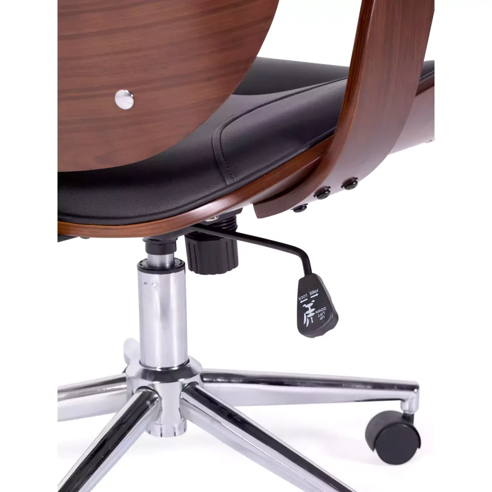 Sedia da ufficio Cambridge in legno-Sedie in similpelle-Mobilie design