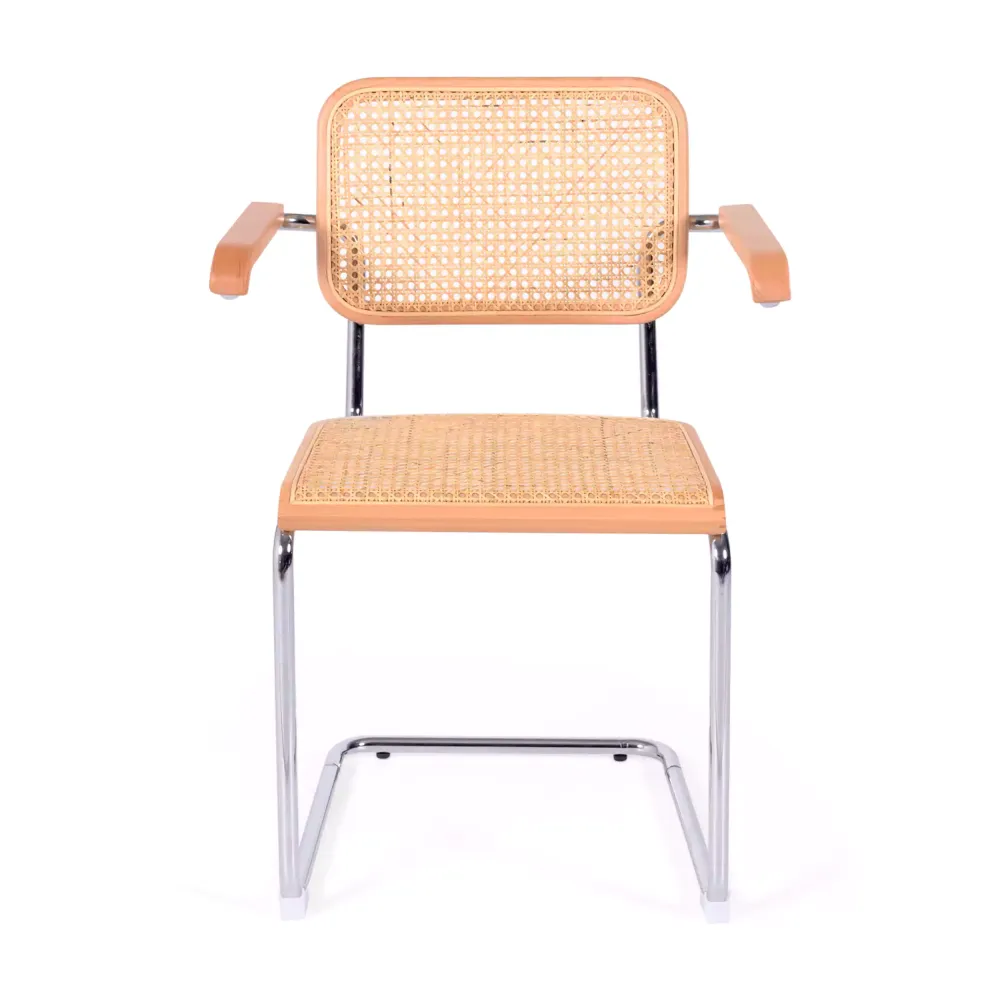 Sedia Knoll replica Cesca con braccioli, versione economica