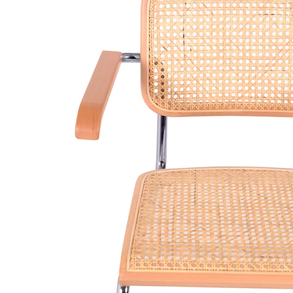 Sedia Knoll replica Cesca con braccioli, versione economica