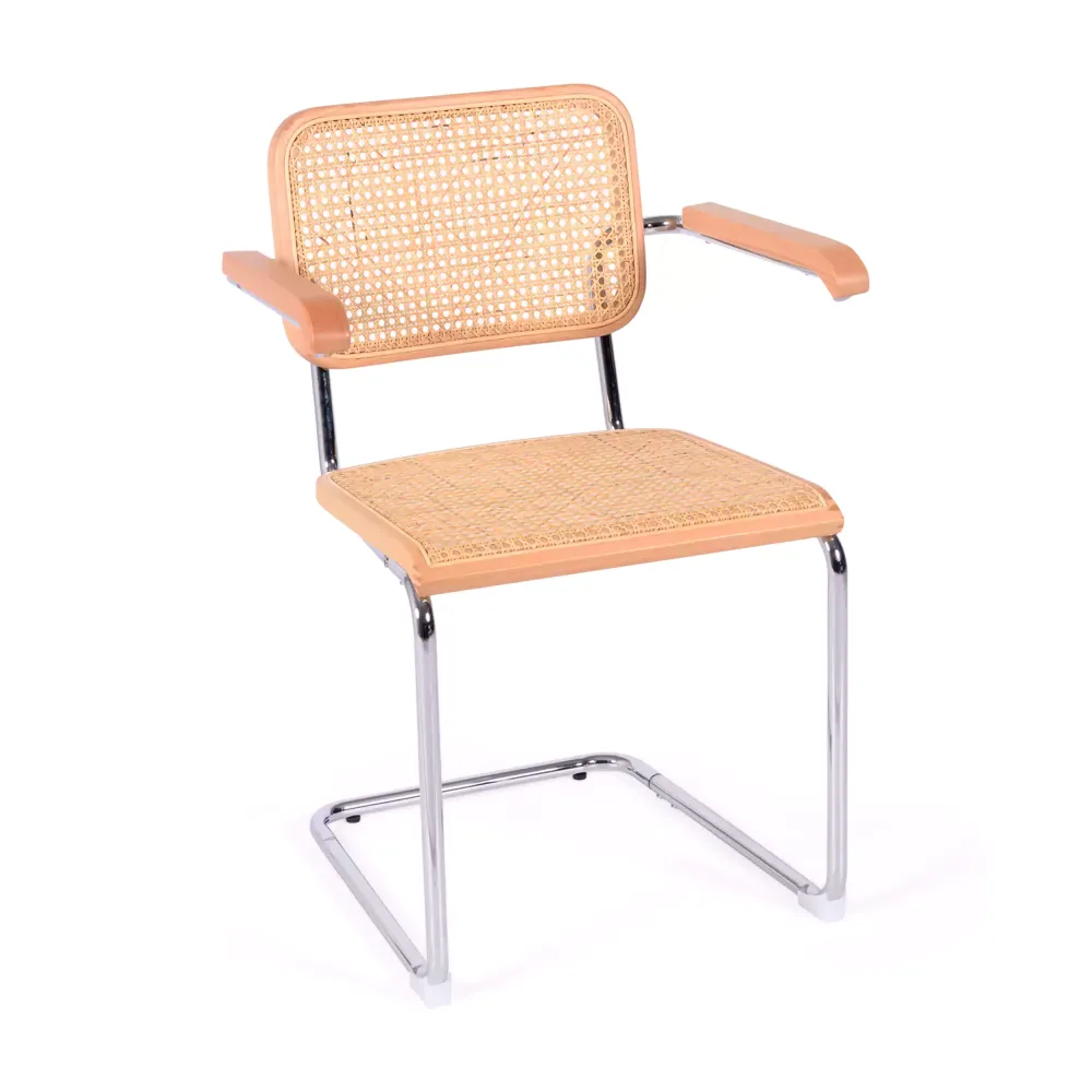 Sedia Knoll replica Cesca con braccioli, versione economica