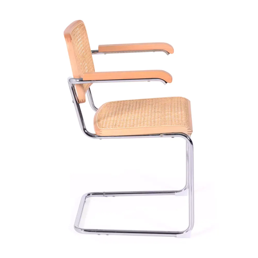 Sedia Knoll replica Cesca con braccioli, versione economica