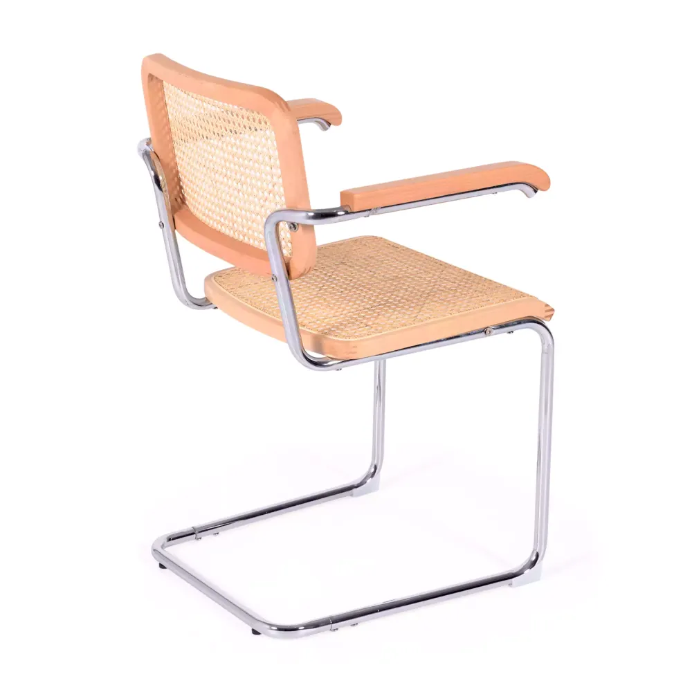 Sedia Knoll replica Cesca con braccioli, versione economica