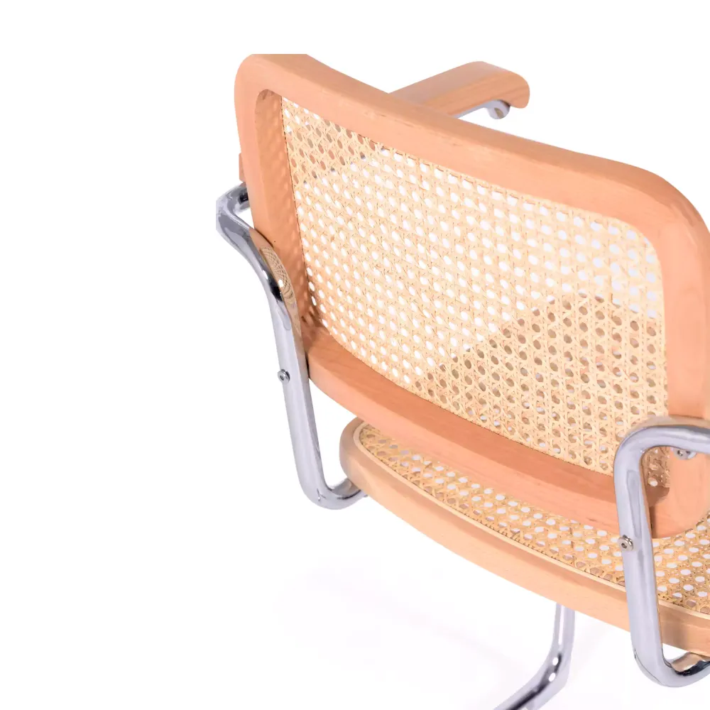 Sedia Knoll replica Cesca con braccioli, versione economica
