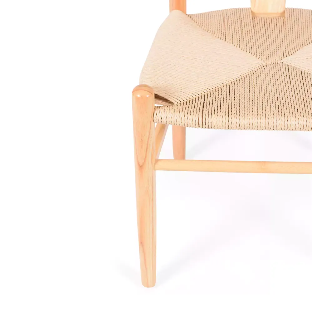 Replica a basso costo della sedia Wishbone CH24 di Hans J. Wegner in legno di faggio