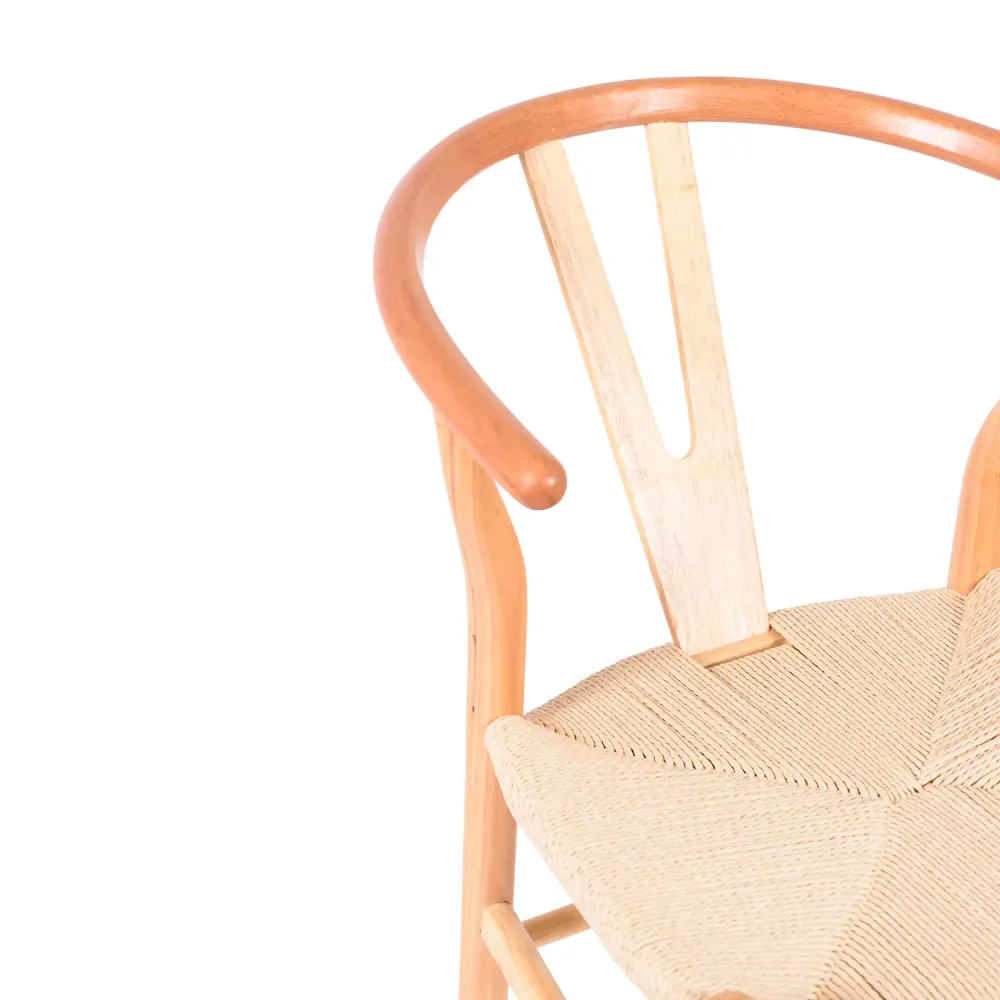 Replica a basso costo della sedia Wishbone CH24 di Hans J. Wegner in legno di faggio