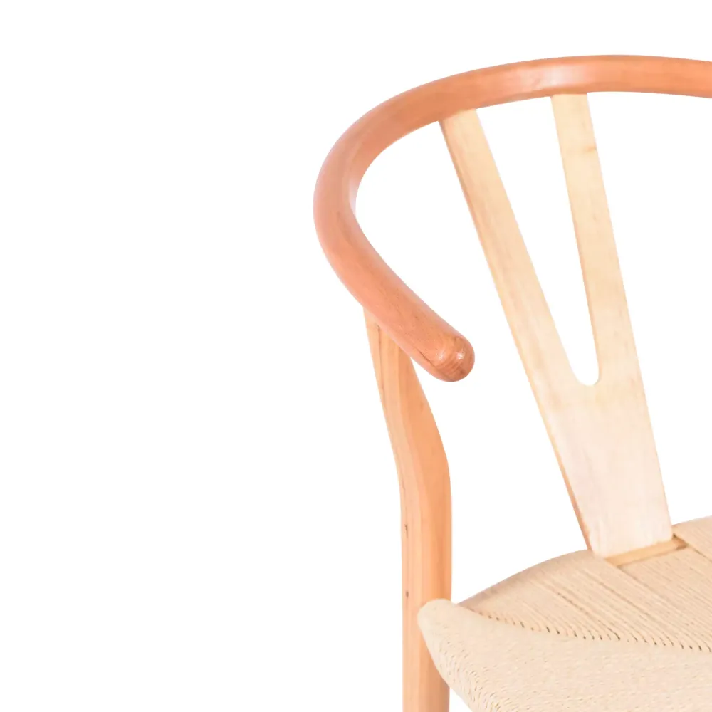 Replica a basso costo della sedia Wishbone CH24 di Hans J. Wegner in legno di faggio