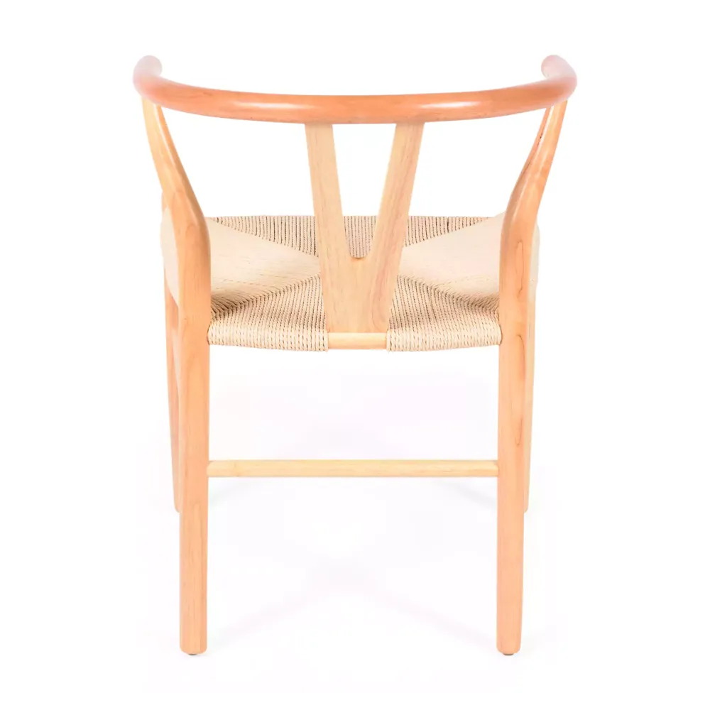 Replica a basso costo della sedia Wishbone CH24 di Hans J. Wegner in legno di faggio