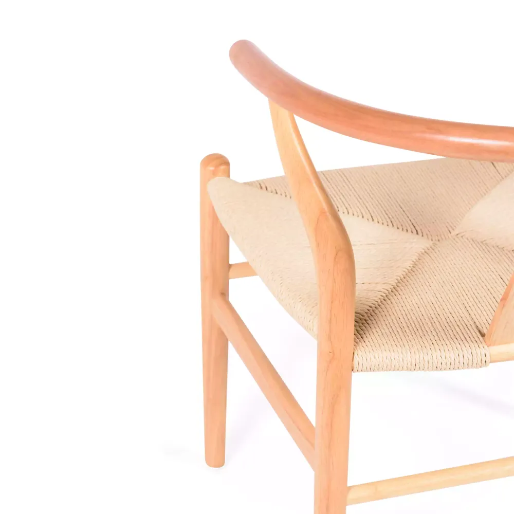 Replica a basso costo della sedia Wishbone CH24 di Hans J. Wegner in legno di faggio
