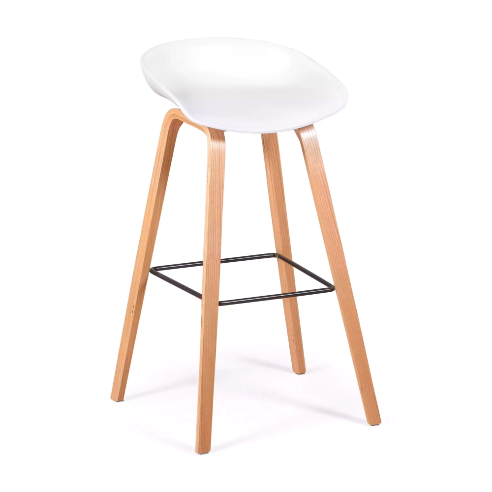 Sgabello nordico da 75 cm in legno di faggio - Mobile Design