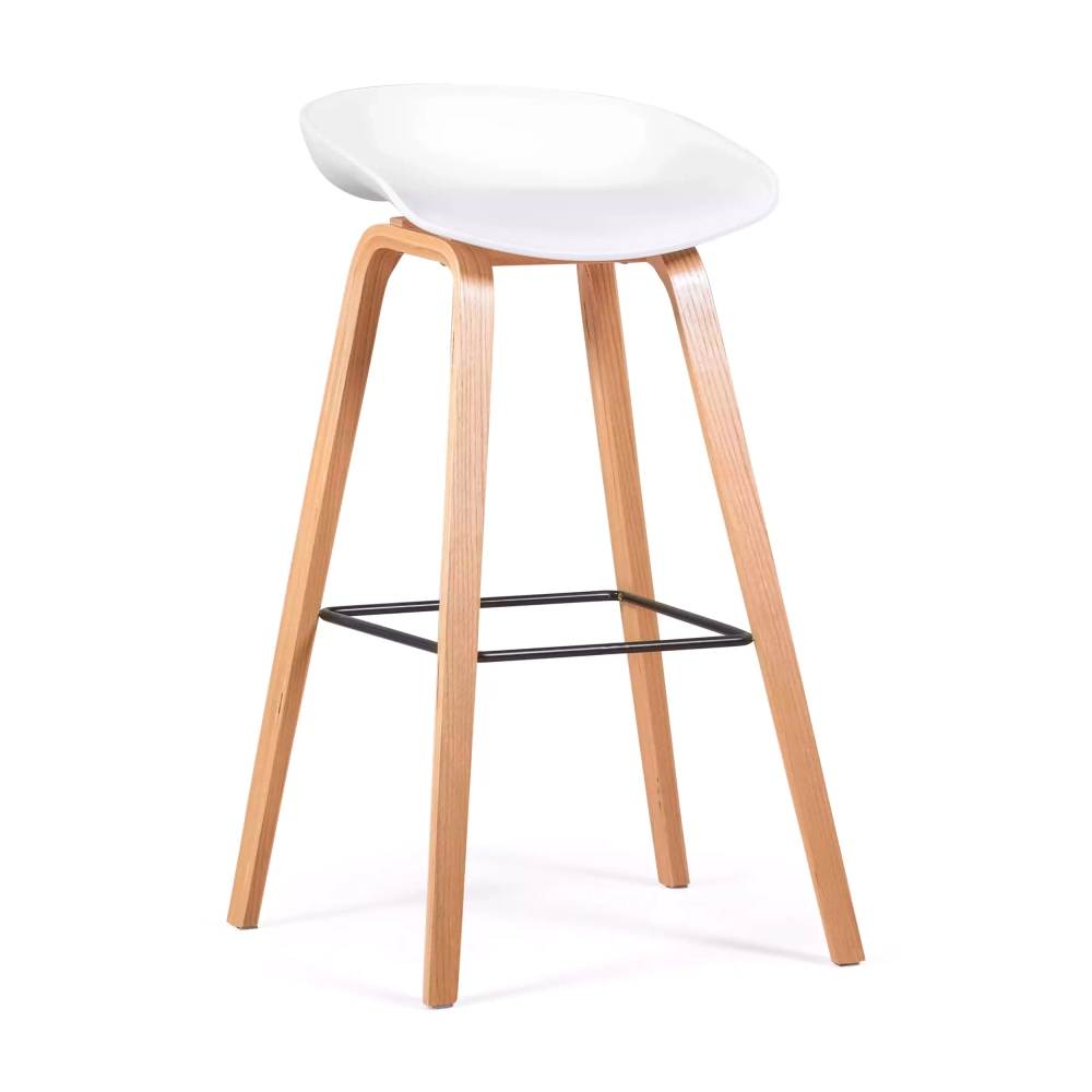 Sgabello nordico da 75 cm in legno di faggio - Mobile Design