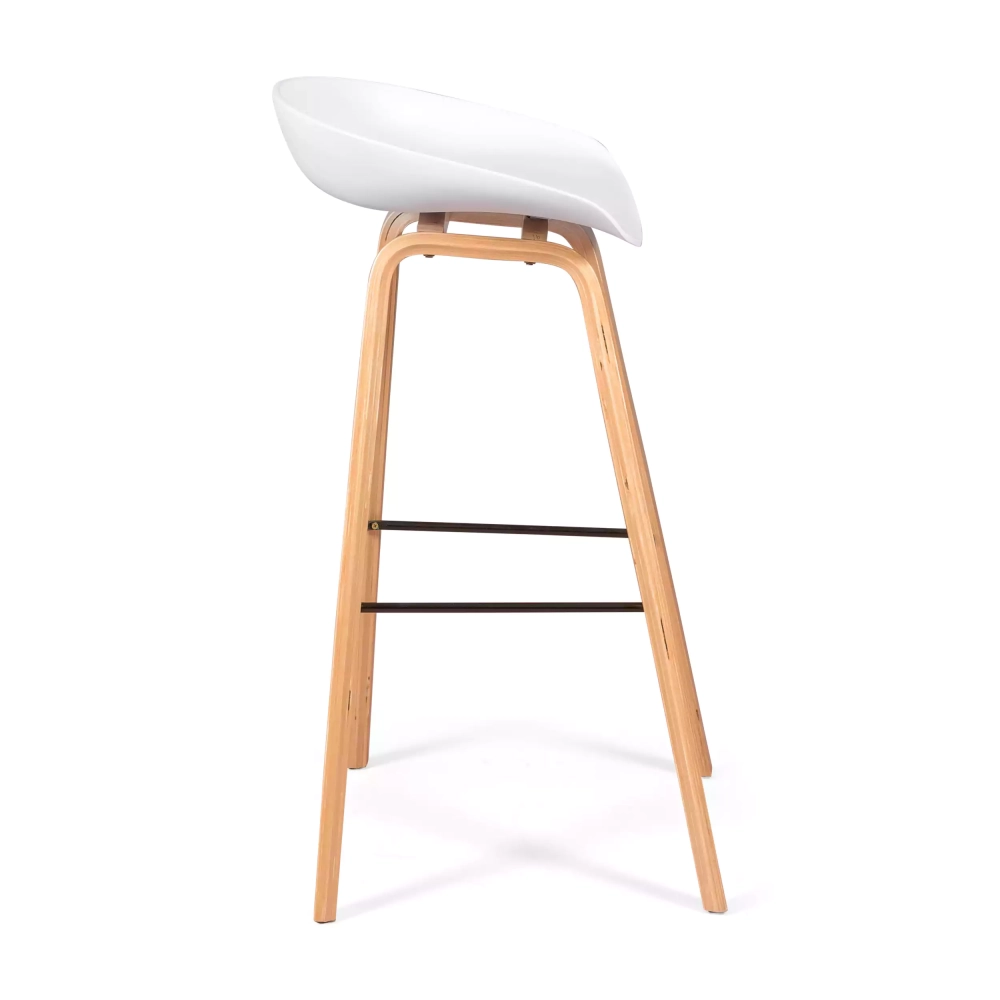 Sgabello nordico da 75 cm in legno di faggio - Mobile Design