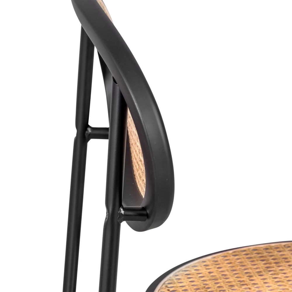 Sedia retrò Preston in rattan naturale - Design e calore - Mobilie Design