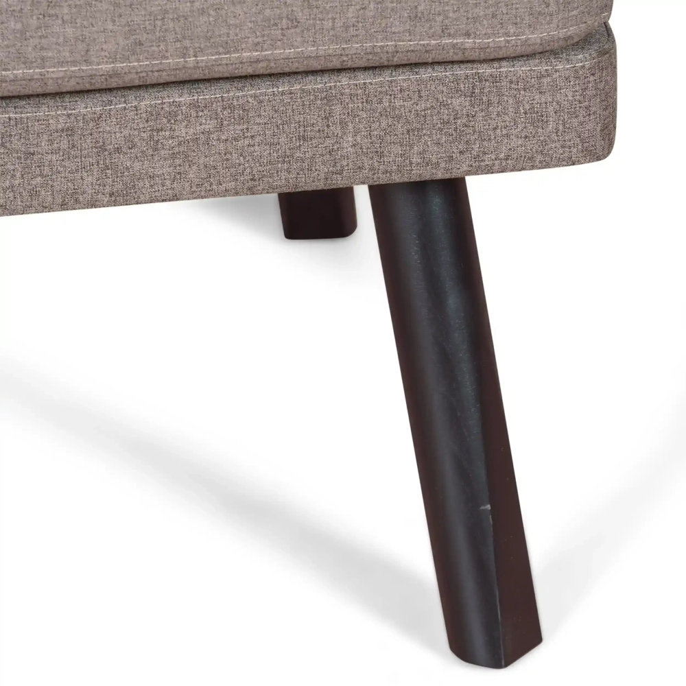 Poltrona Leeds in rattan naturale con cuscino in cotone: stile vintage Scandinavo