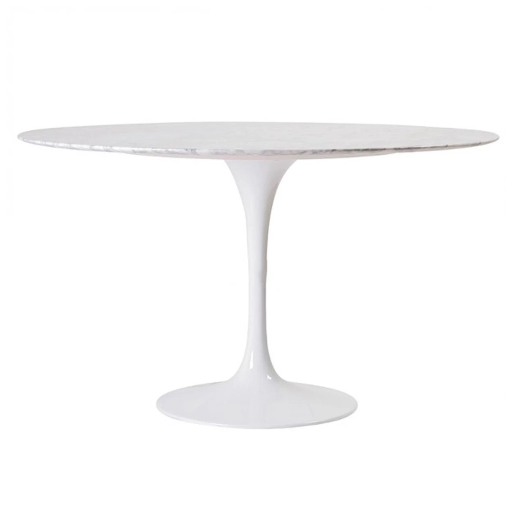 Tavolo Dining Tulip 120cm in Marmo di Carrara