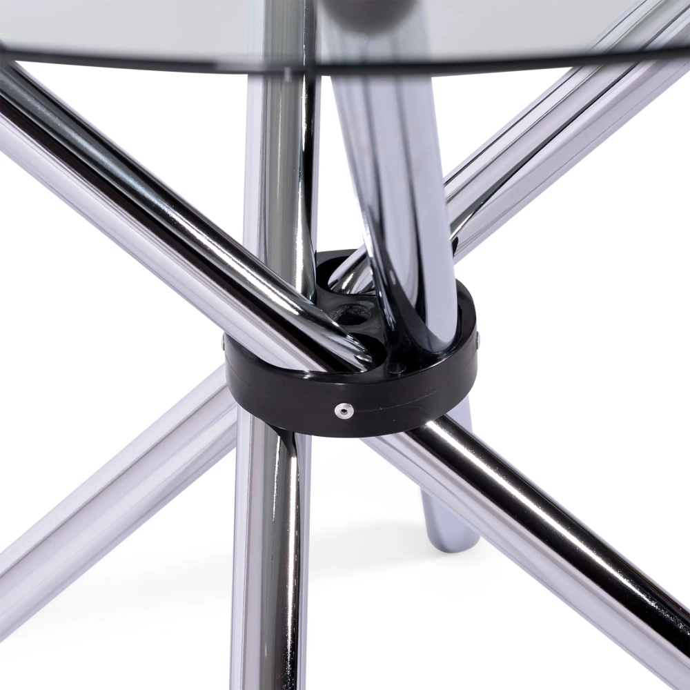 Tavolo rotondo in vetro 80 cm | Design moderno per cucina e sala da pranzo