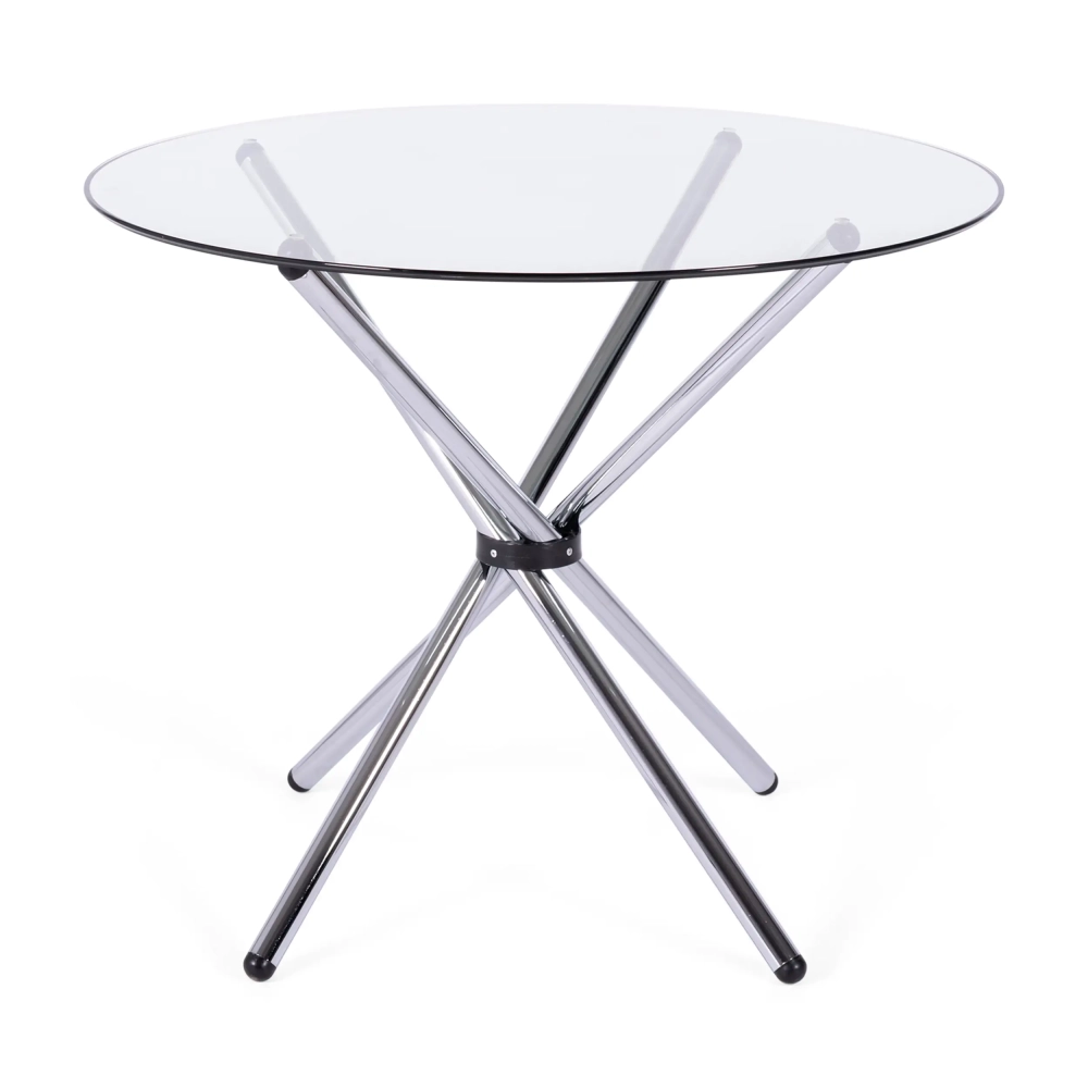 Tavolo rotondo in vetro 80 cm | Design moderno per cucina e sala da pranzo