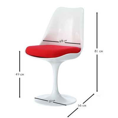 Réplique de la chaise Tulip du célèbre designer Eero Saarinen