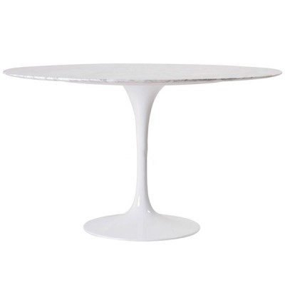 Table Dining Tulip 120cm en Marbre  de Carrare