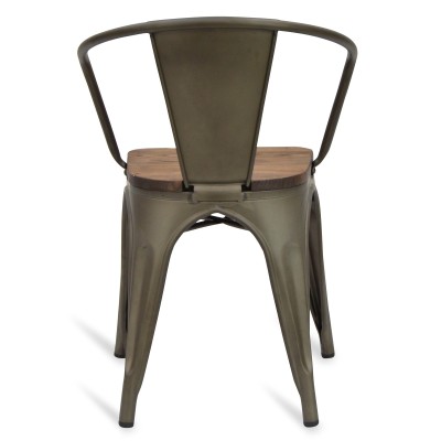 Silla industrial Bistro con brazos 