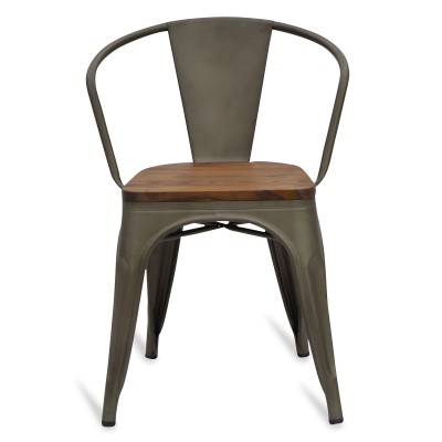 Silla industrial Bistro con brazos 