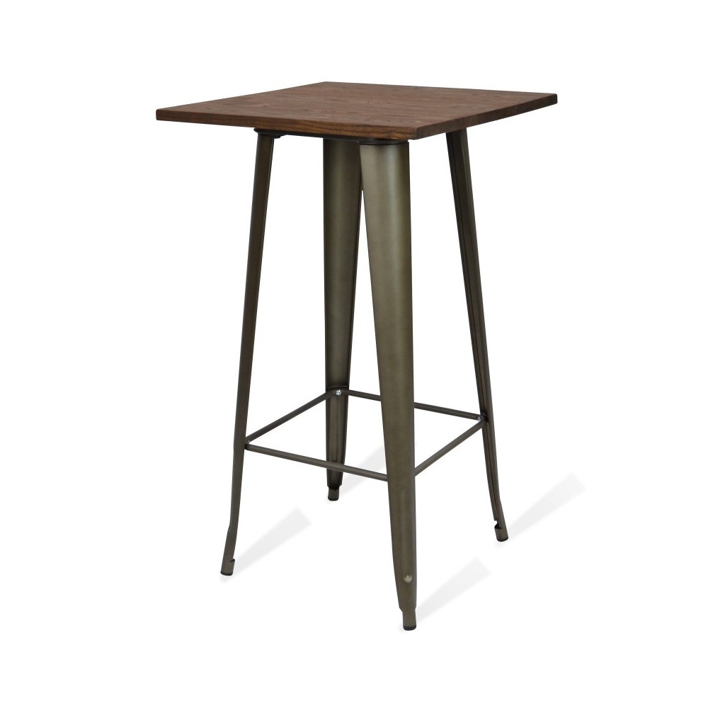 High table Bistro Dark Legs Antique