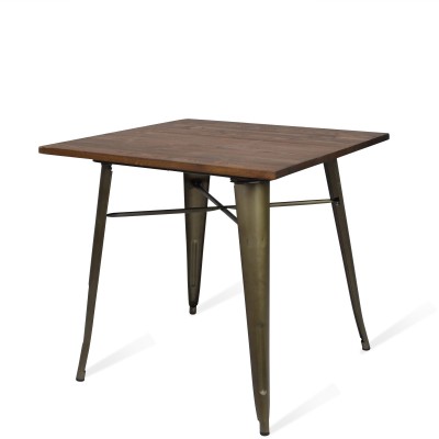 Industrial table Bistro Dark Legs Antique