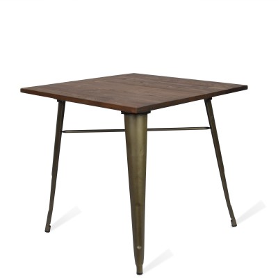 Industrial table Bistro Dark Legs Antique