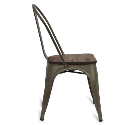 Silla industrial Bistro Wood Antique