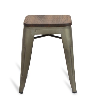 Tabouret Bistro Wood Antique 45cm