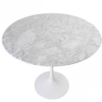 Tisch Dining Tulip 120cm aus Carrara Marmor