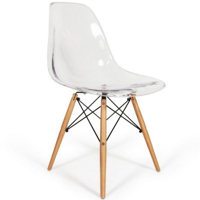 furmod Silla Eames DSW Inspirada Transparente