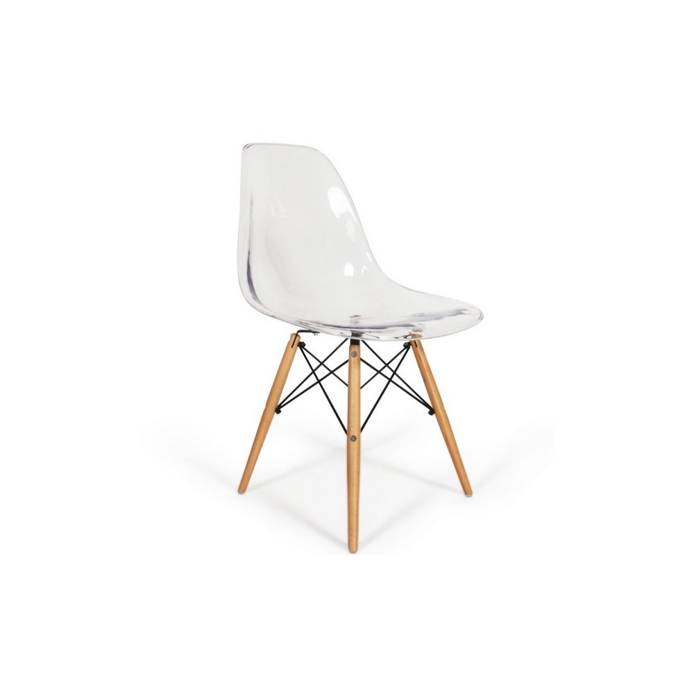 furmod Silla Eames DSW Inspirada Transparente