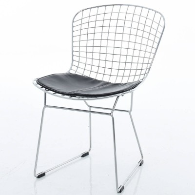 Réplique de chaise Bertoia chromée par Harry Bertoia