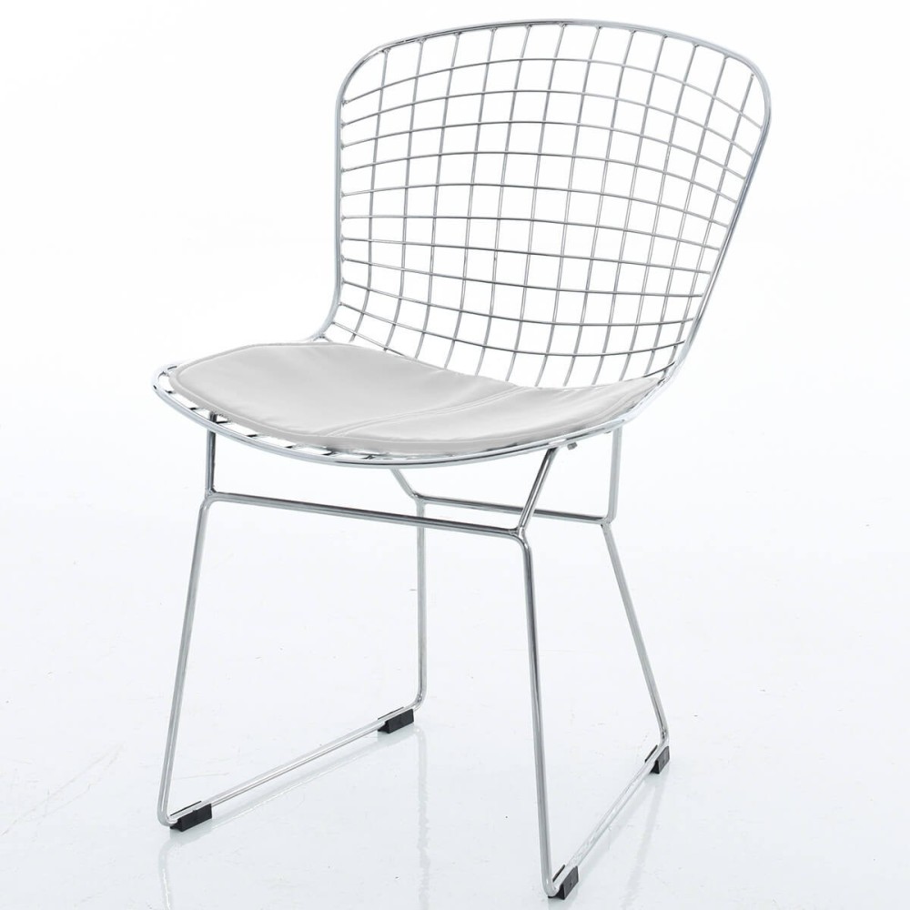 Réplique de chaise Bertoia chromée par Harry Bertoia