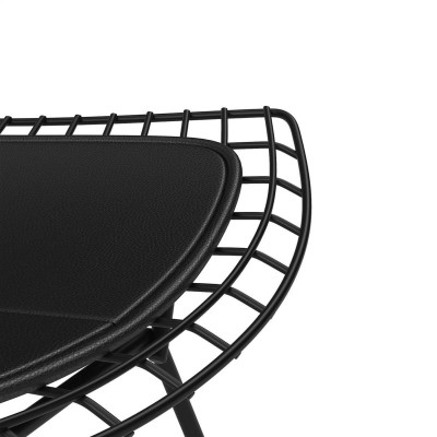 Réplique de la chaise Bertoia en acier noir par Harry Bertoia