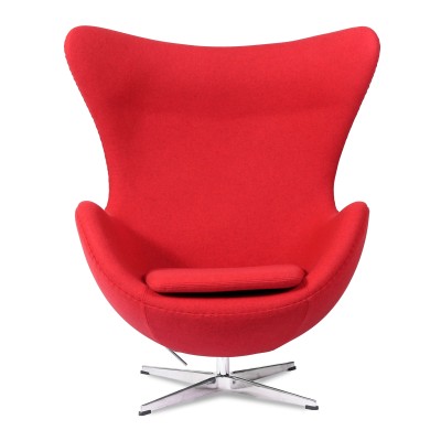 Egg Chair replica in cashmere del designer Arne Jacobsen