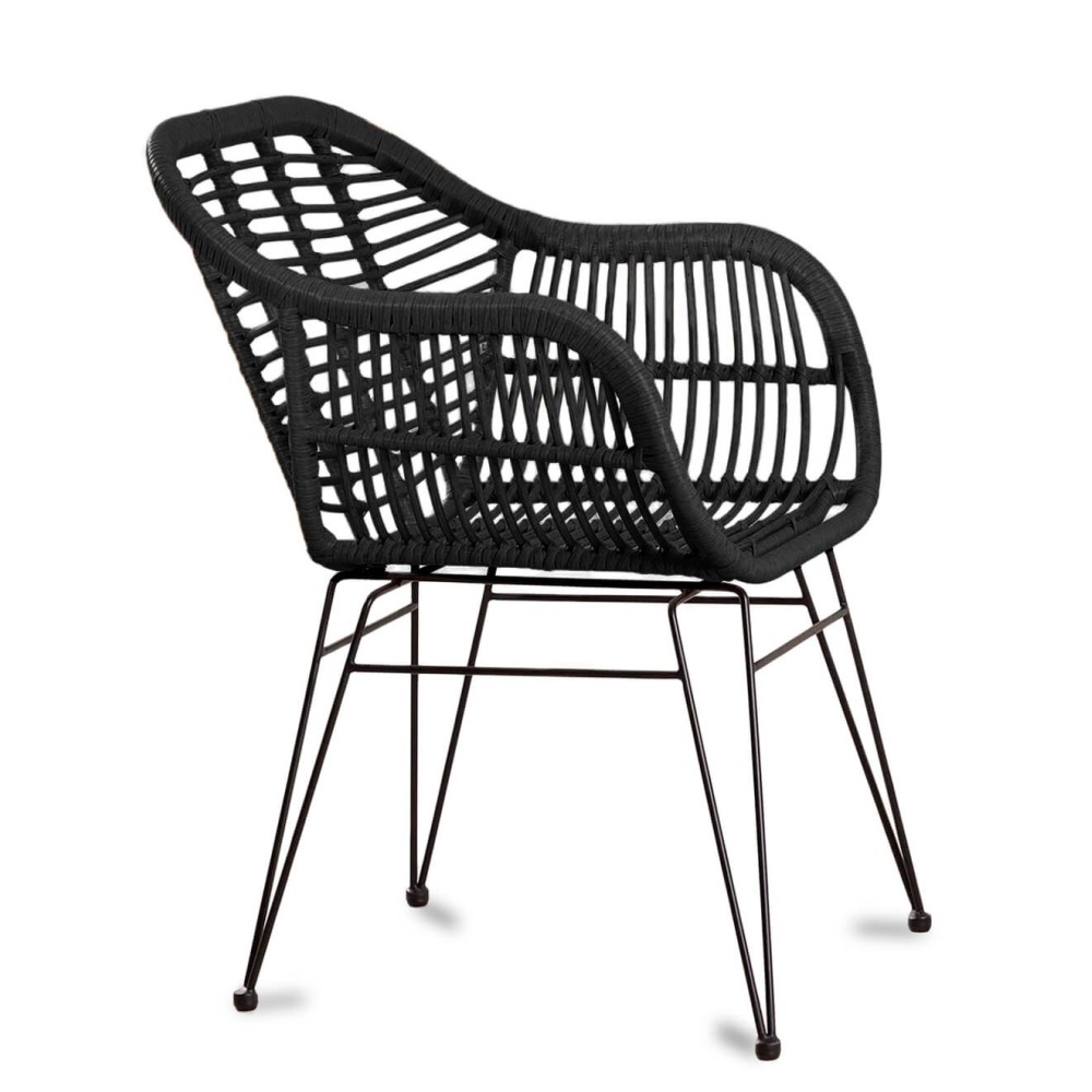 Sedia Le Midi con braccioli in Rattan perfetta per l'esterno