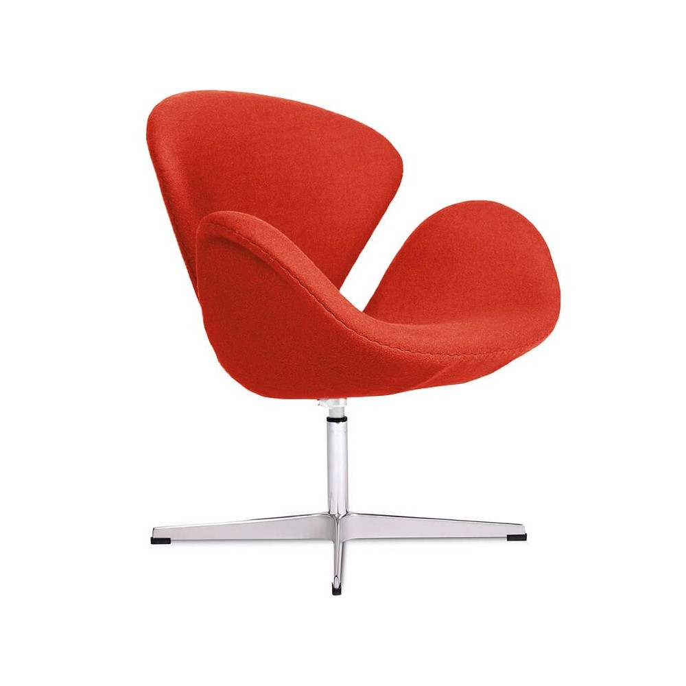 Réplique de la chaise Swan en cachemire par Arne Jacobsen