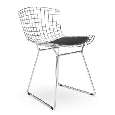 Replica Bertoia tuoli "High Quality" kromiteräksestä, kuuluisa suunnittelija Hans J. Wegner