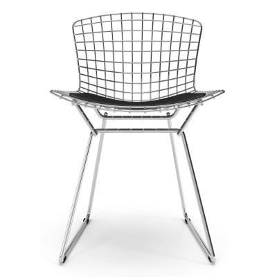 Replika Bertoia stol "Hög kvalitet" i Chrome Steel av den berömda designern Hans J. Wegner